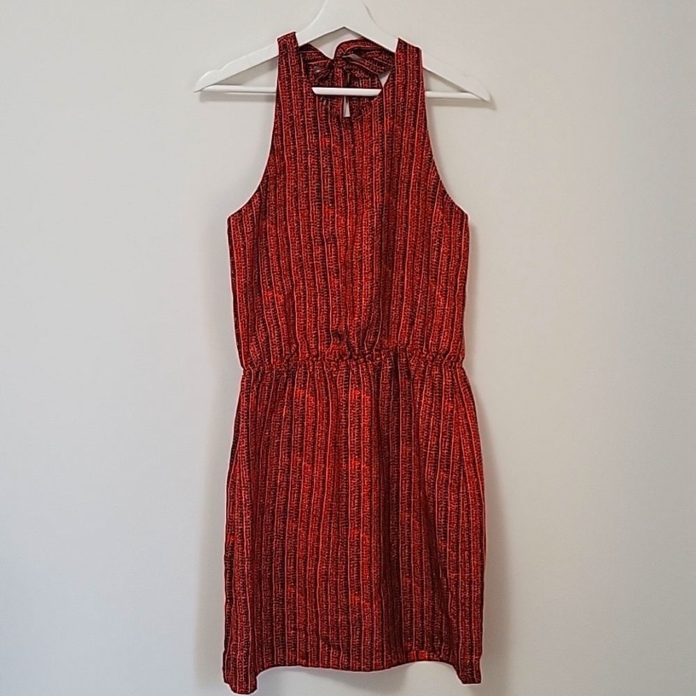 Barneys New York | Silk printed dress | size 10